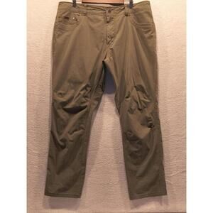 Kuhl Revolvr Rogue Vintage Patina Dye Tan Pants Mens Sz 40X30 Hiking Outdoors